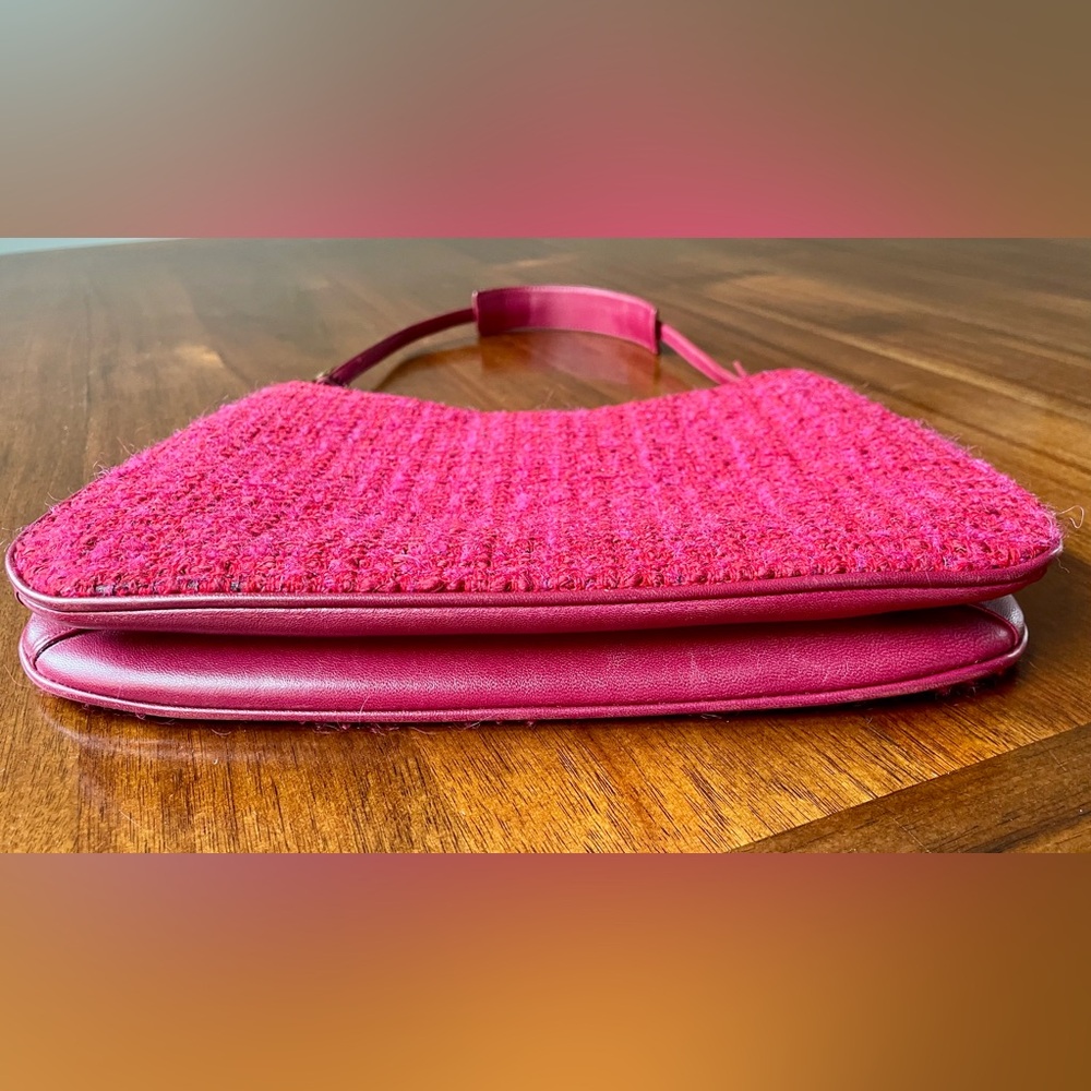 Coach Vintage Y2K Girlie Boucle Hobo Lamb Nappa, Wool, Alpaca, Mohair - Picture 12 of 15
